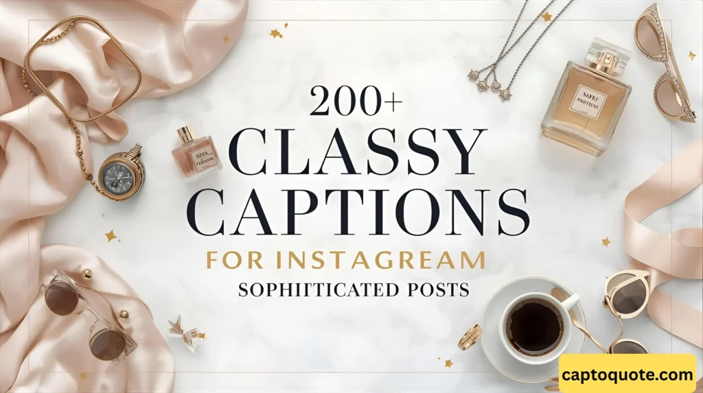 200+ Classy Captions for Instagram Sophisticated Posts