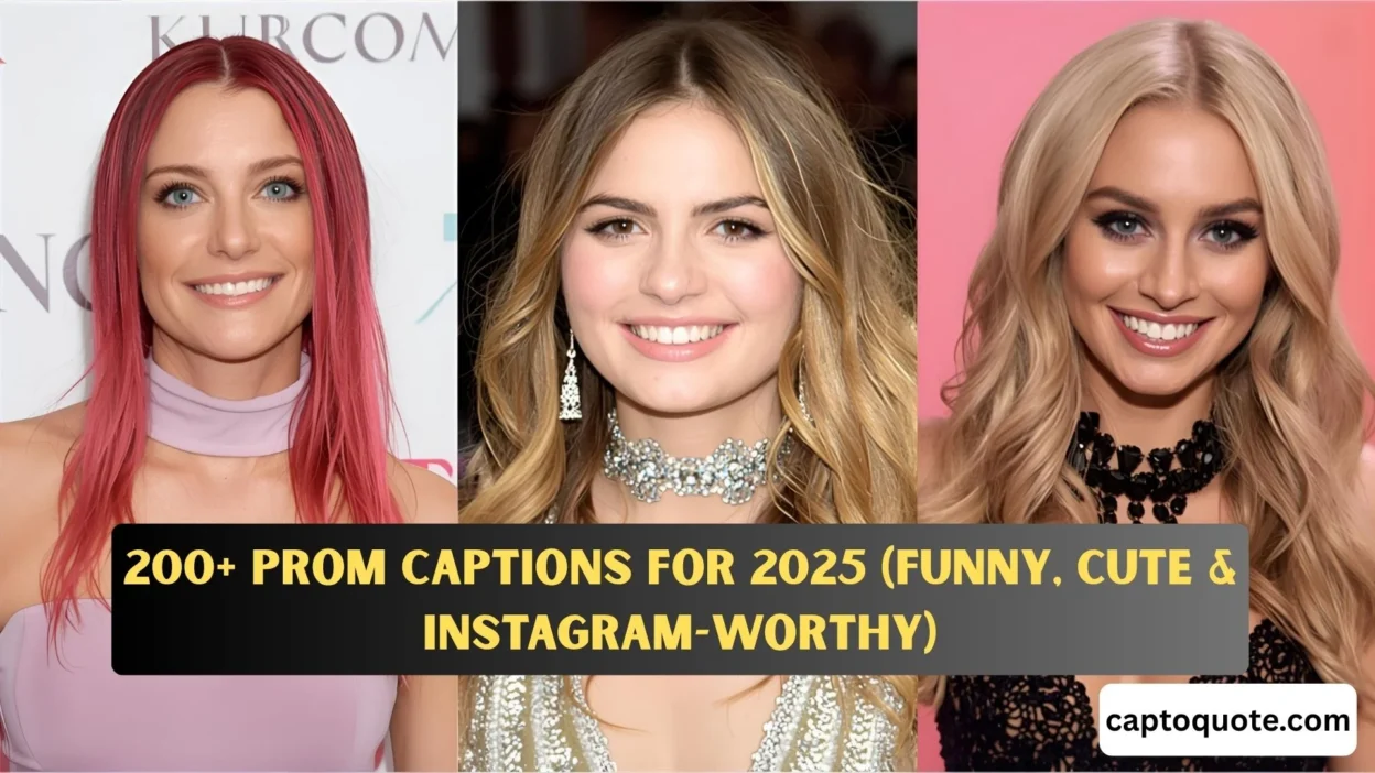 200+ Prom Captions for 2025 (Funny, Cute & Instagram-Worthy)