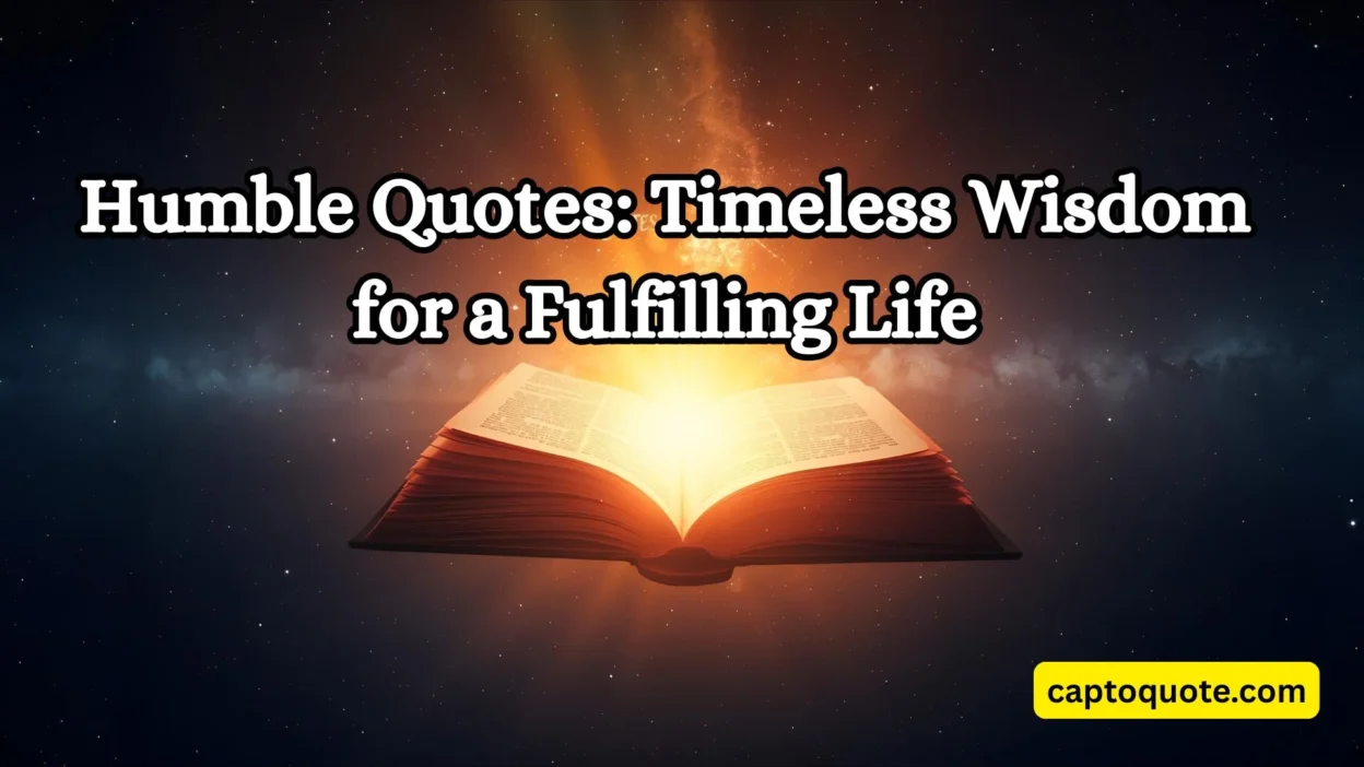 Humble Quotes Timeless Wisdom for a Fulfilling Life