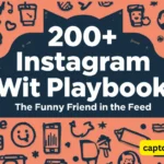 200+ Instagram Wit Playbook the Funny Friend in the Feed