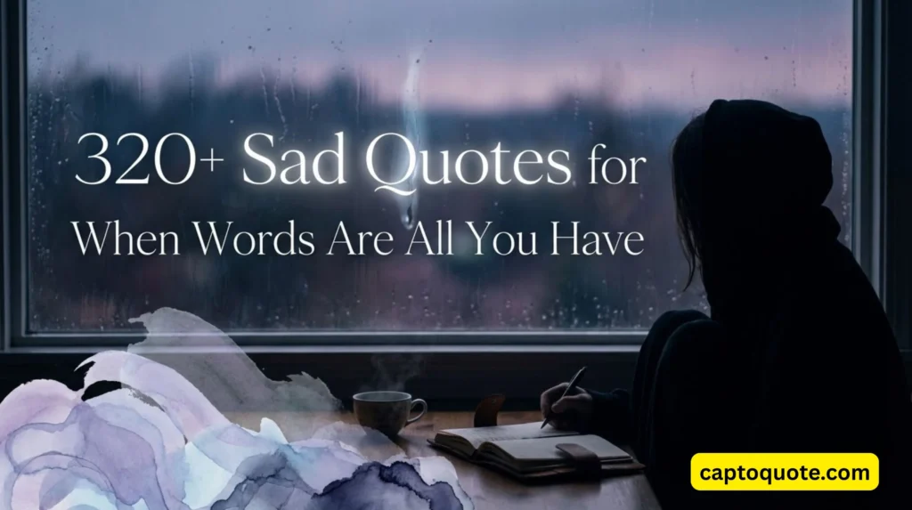 320+ Sad Quotes for When Words Are All You Have